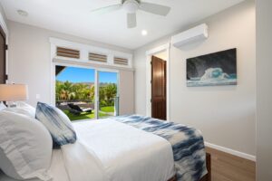 Kauai Vacation Home Rentals The bedroom at one of the luxury vacation home rentals on Kauai.