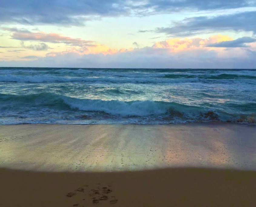 Kealia Beach is a great beach for evening strolls