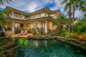 Old Koloa Town The pool of a Kauai vacation rental to relax in after exploring Old Koloa Town.