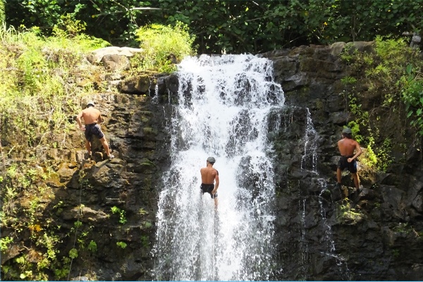 Waterfall rappelling, anyone?